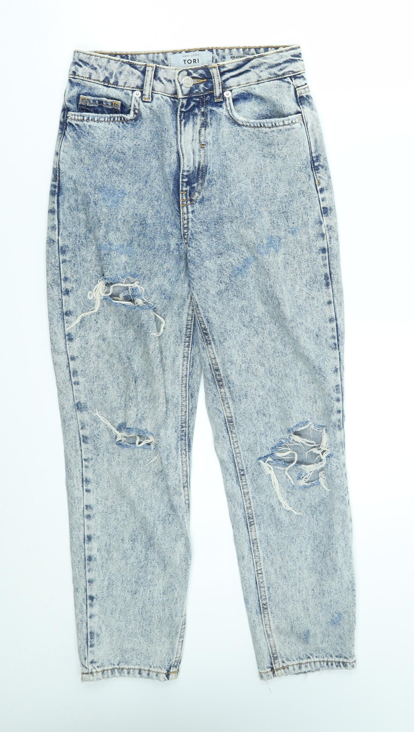 New Look Womens Blue   Mom Jeans Size 6 L24 in - tori