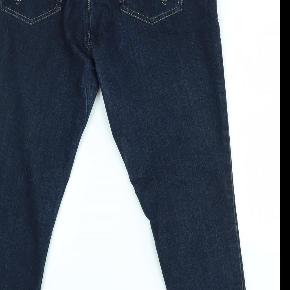 Primark Womens Blue   Cropped Jeans Size 16 L25 in - roll up crop