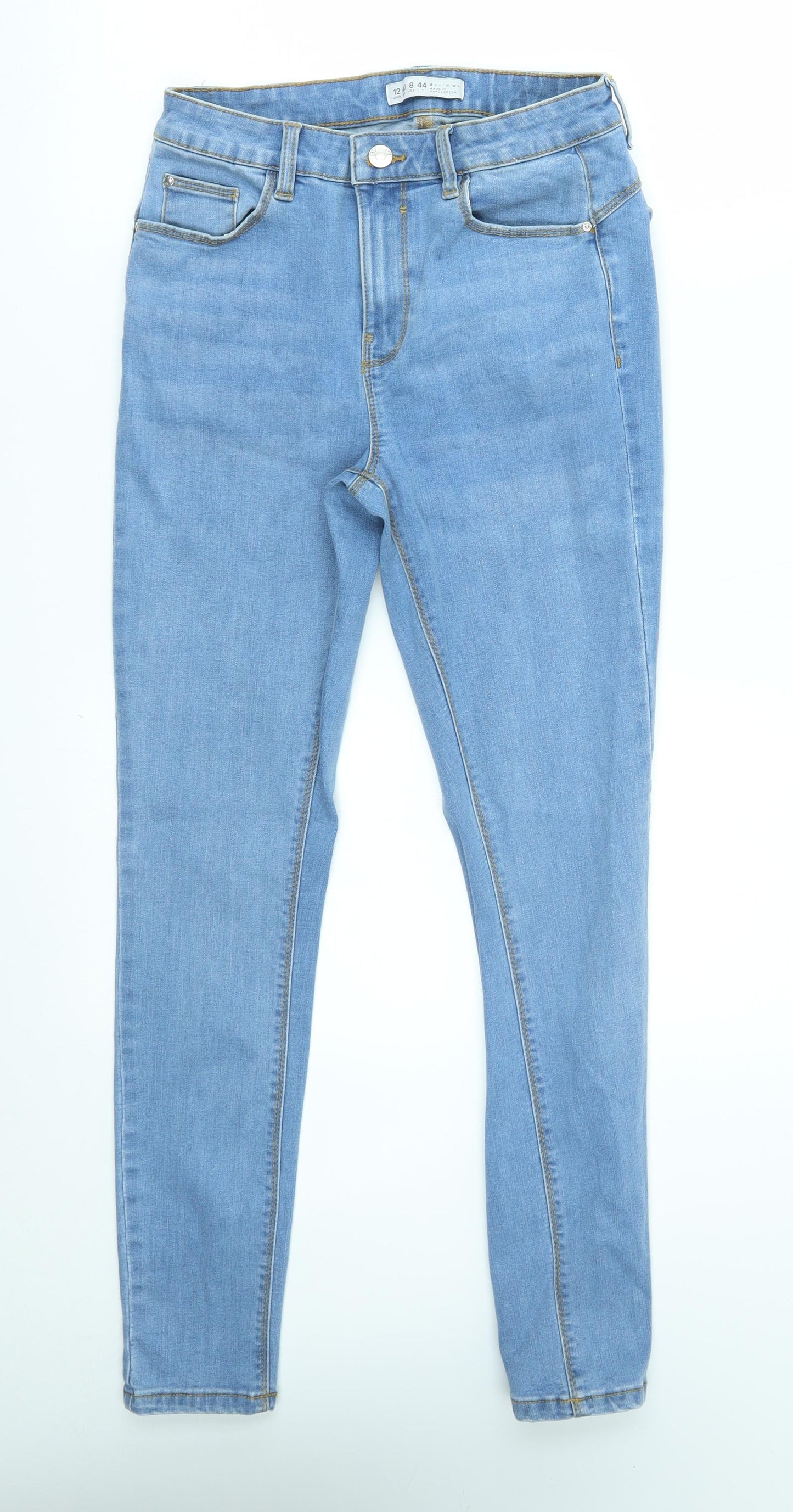 Primark Womens Blue   Skinny Jeans Size 12 L28 in