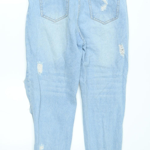 Missguided Womens Blue   Straight Jeans Size 10 L26 in