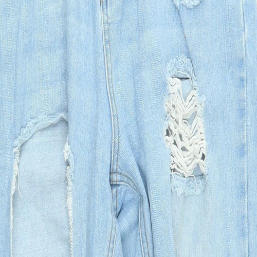 Missguided Womens Blue   Straight Jeans Size 10 L26 in