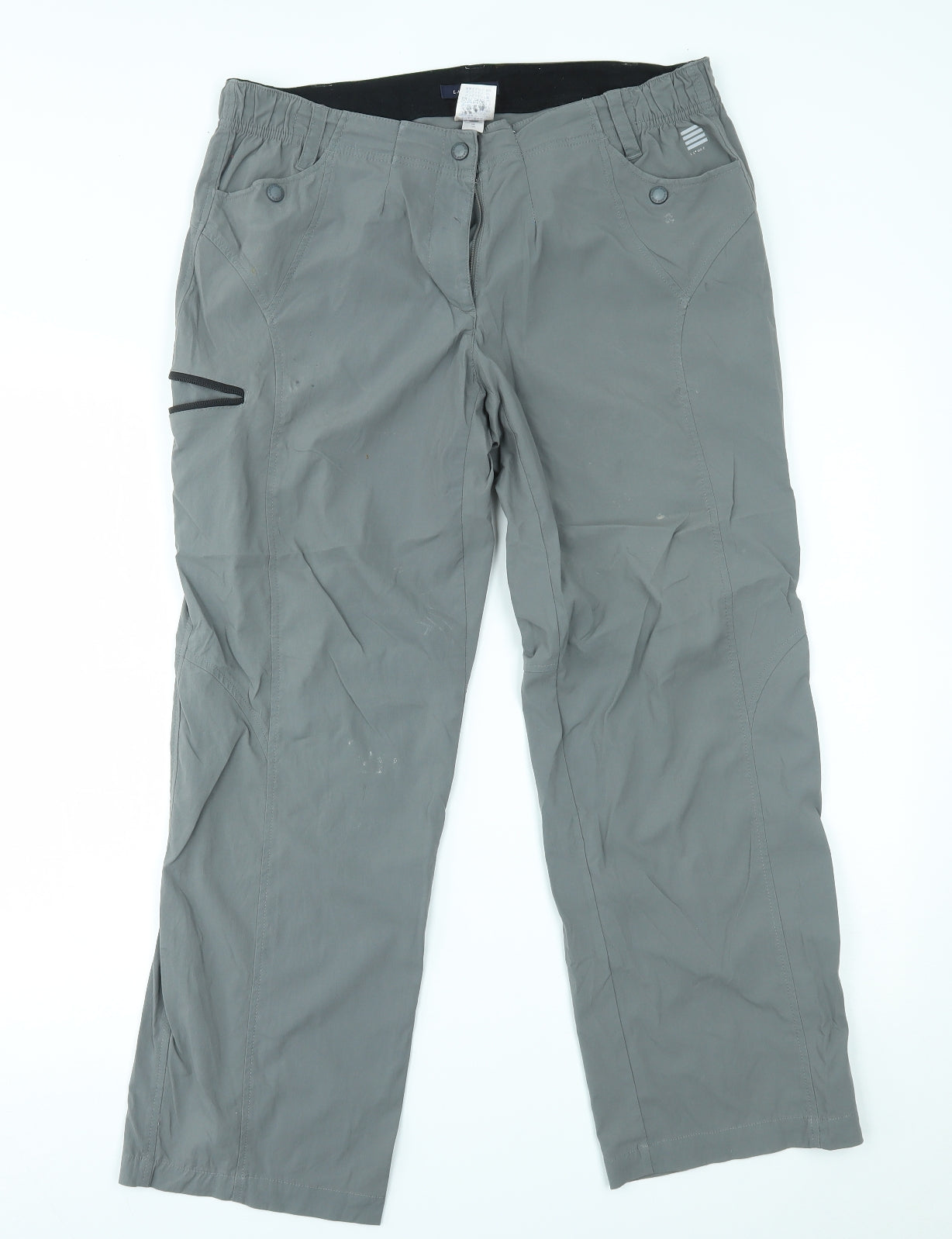 lands end Womens Grey   Windbreaker Trousers Size 10 L26 in