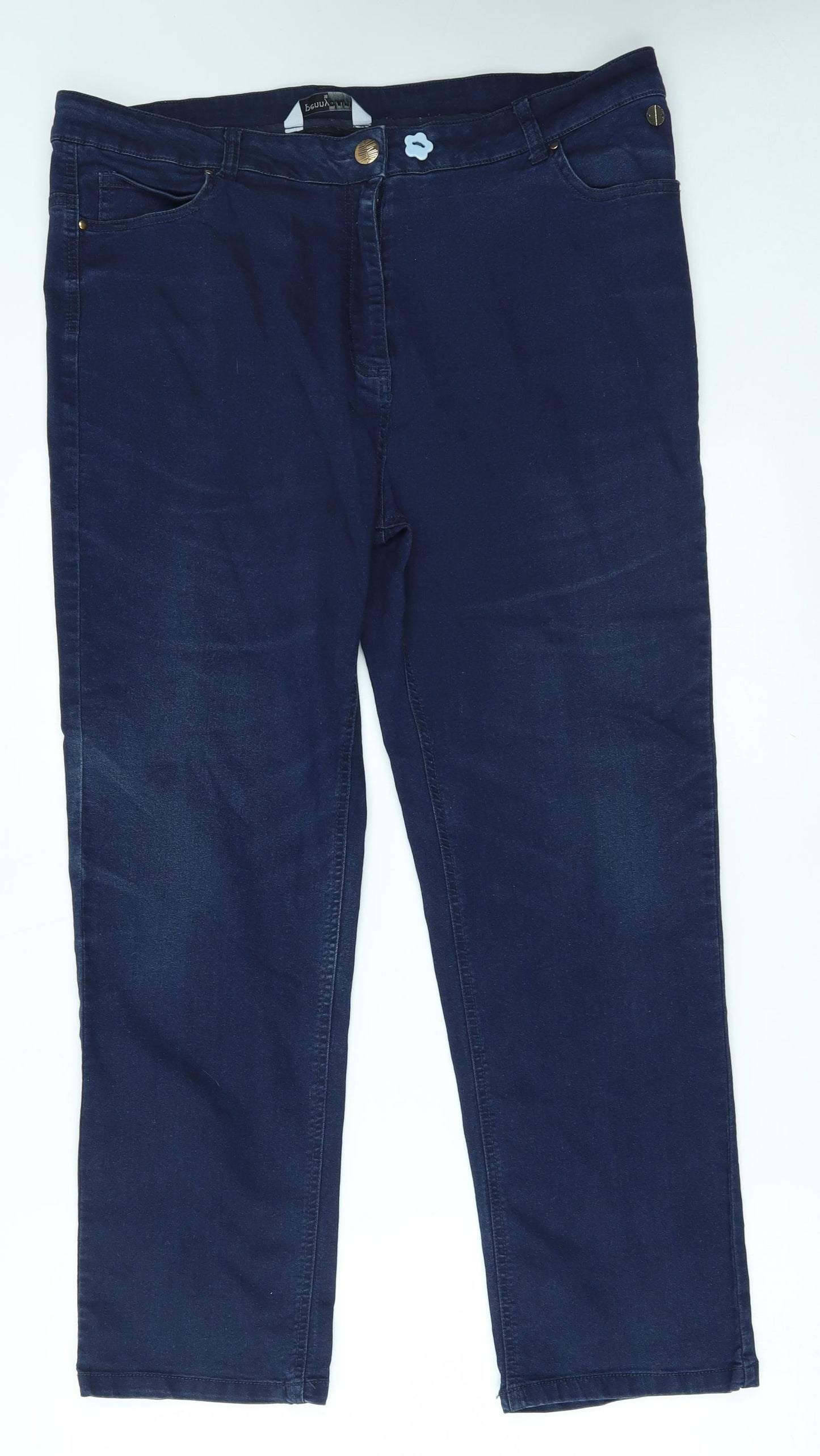 penny plain Womens Blue   Straight Jeans Size 16 L26 in
