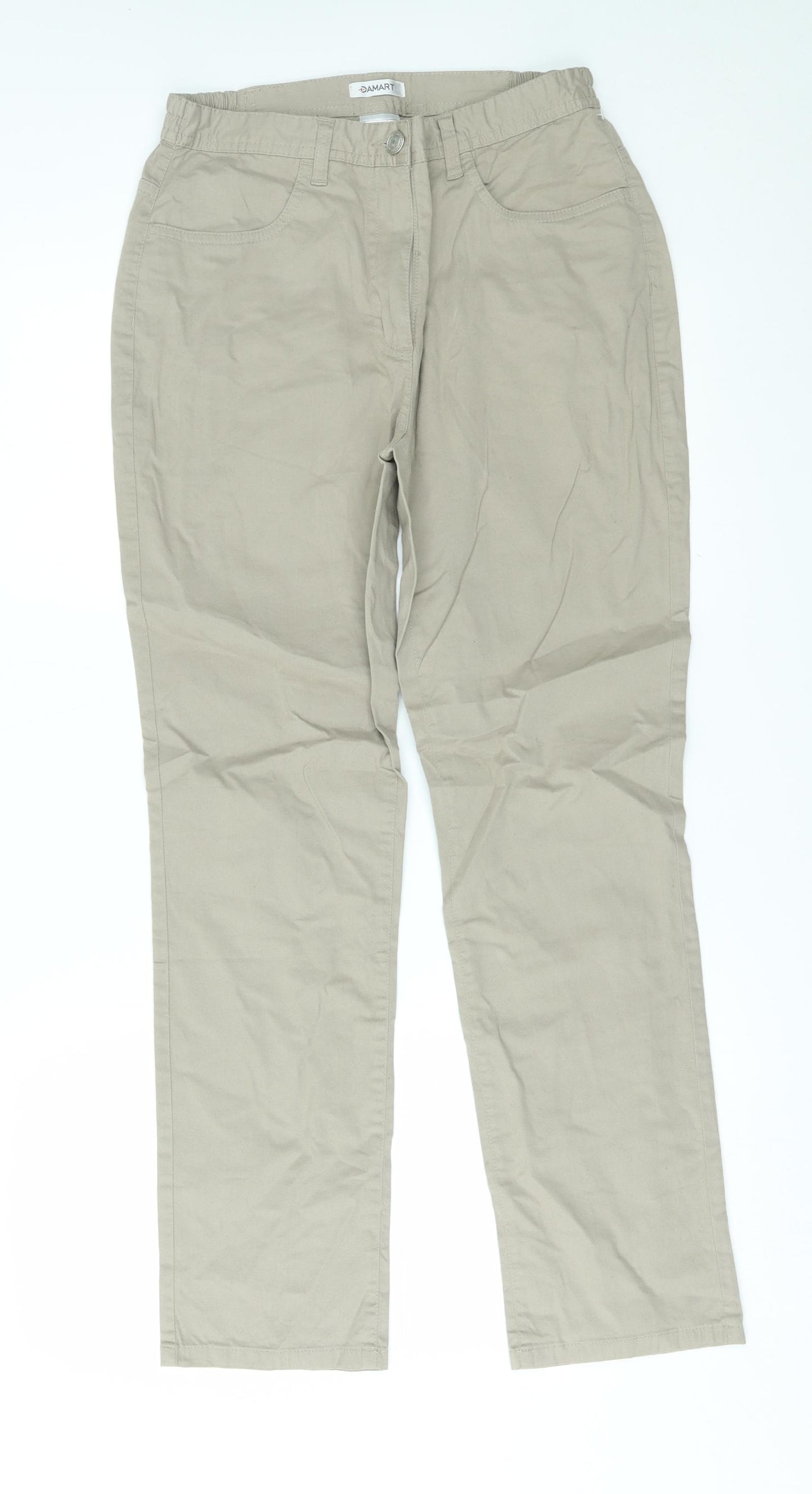 Damart Womens Beige   Trousers  Size 12 L28 in