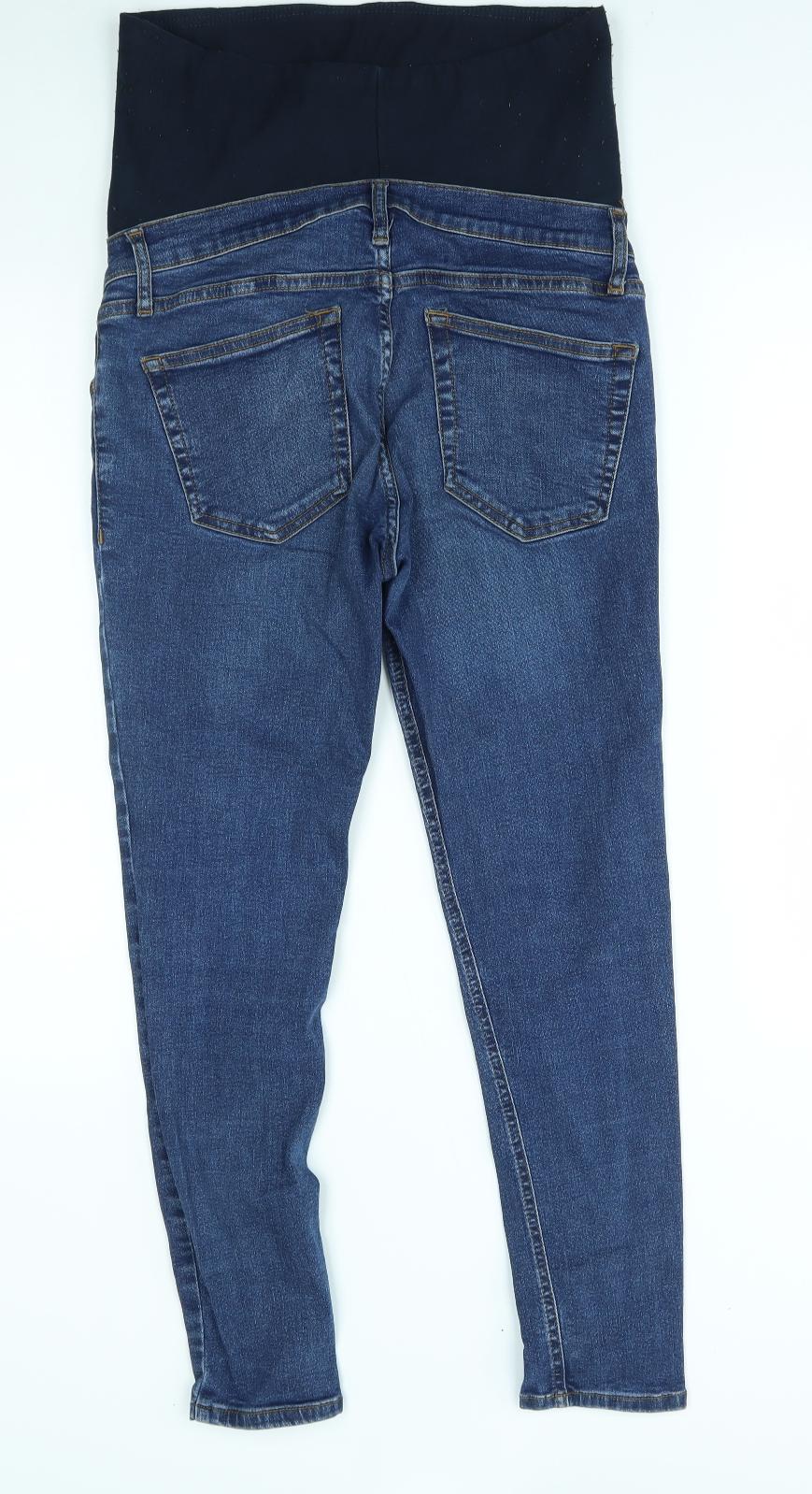 Topshop Womens Blue   Skinny Jeans Size 10 L30 in
