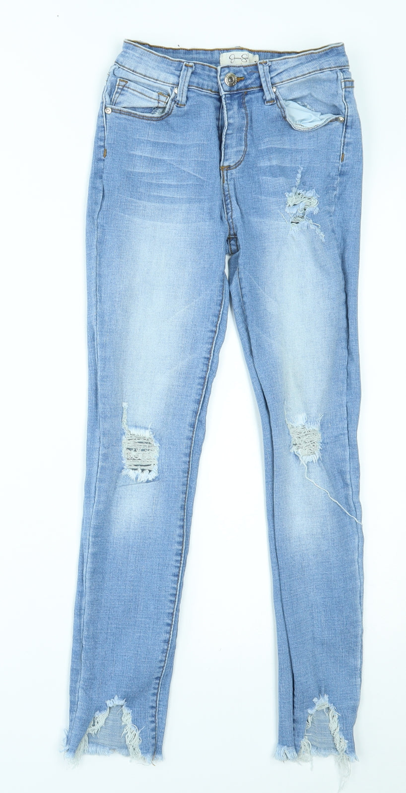 Jessica Simpson Womens Blue   Skinny Jeans Size 14 L24 in - ankle grazer