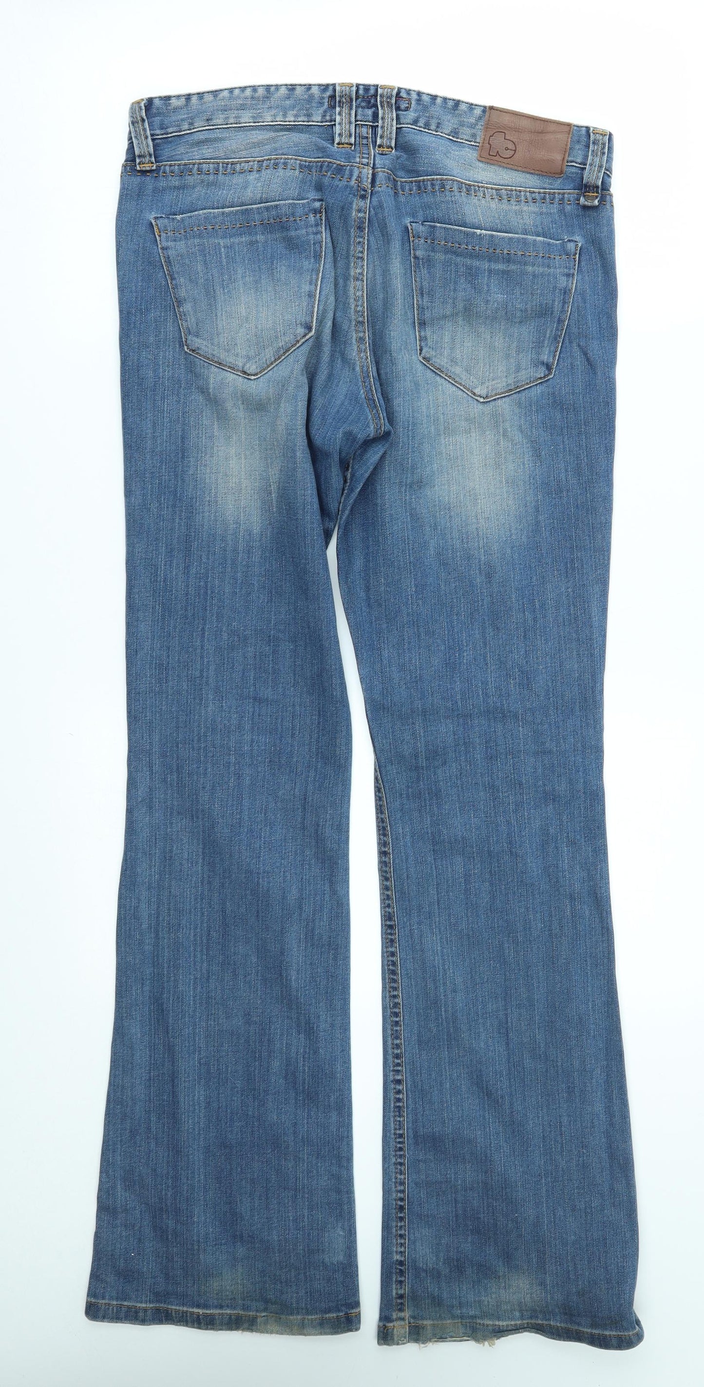 FCUK Womens Blue   Bootcut Jeans Size 12 L32 in
