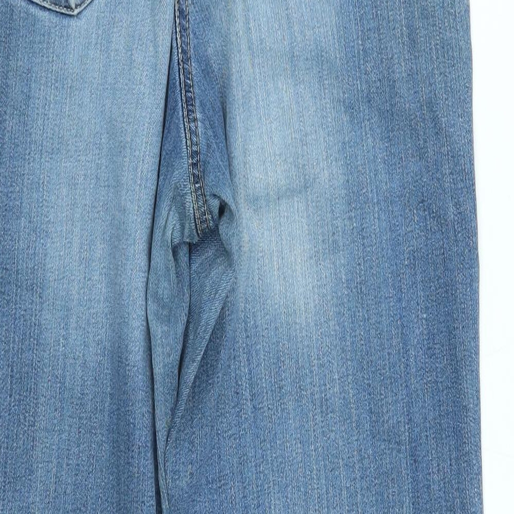 TU Womens Blue   Straight Jeans Size 12 L27 in - Boyfriend Fit