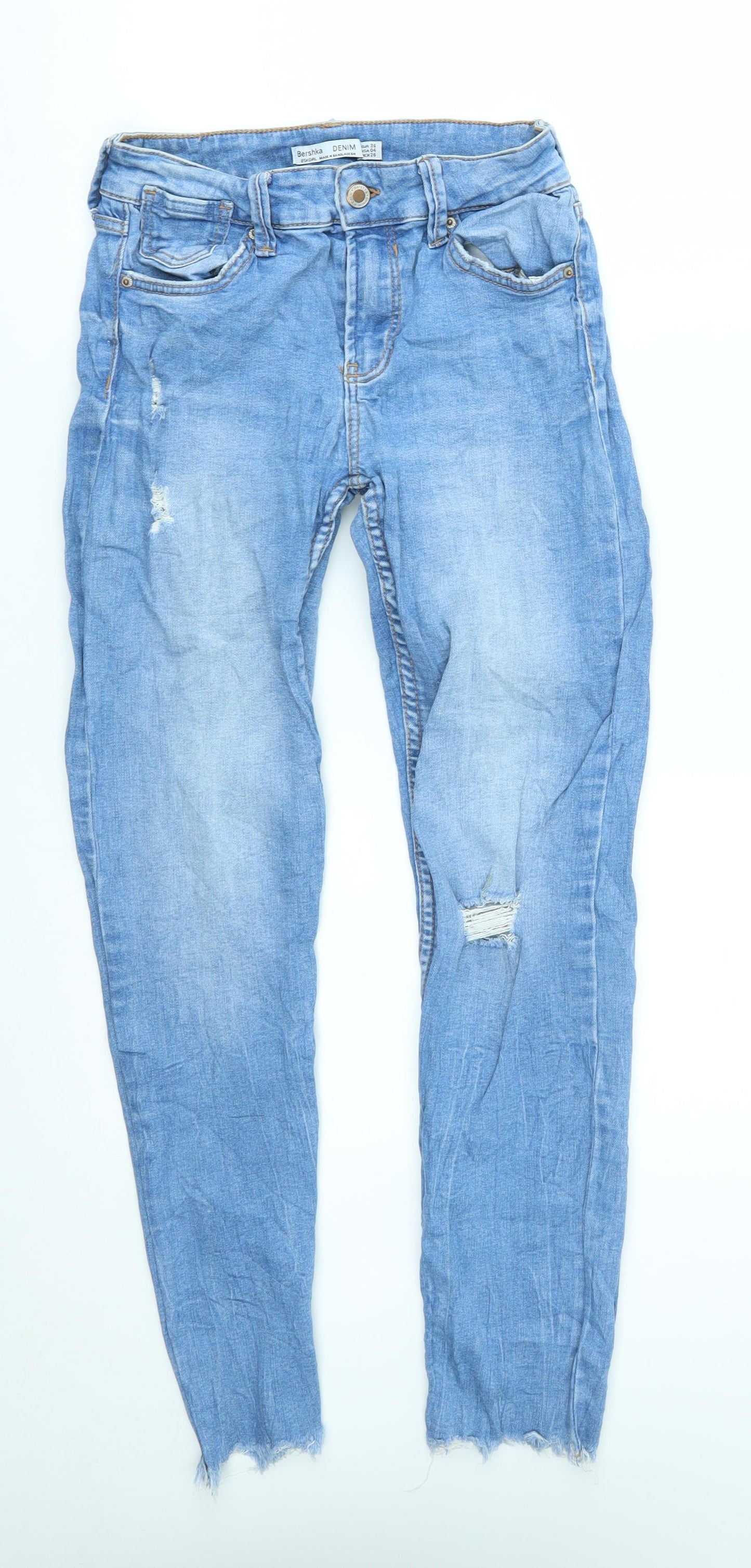 Bershka Womens Blue   Skinny Jeans Size 8 L27 in
