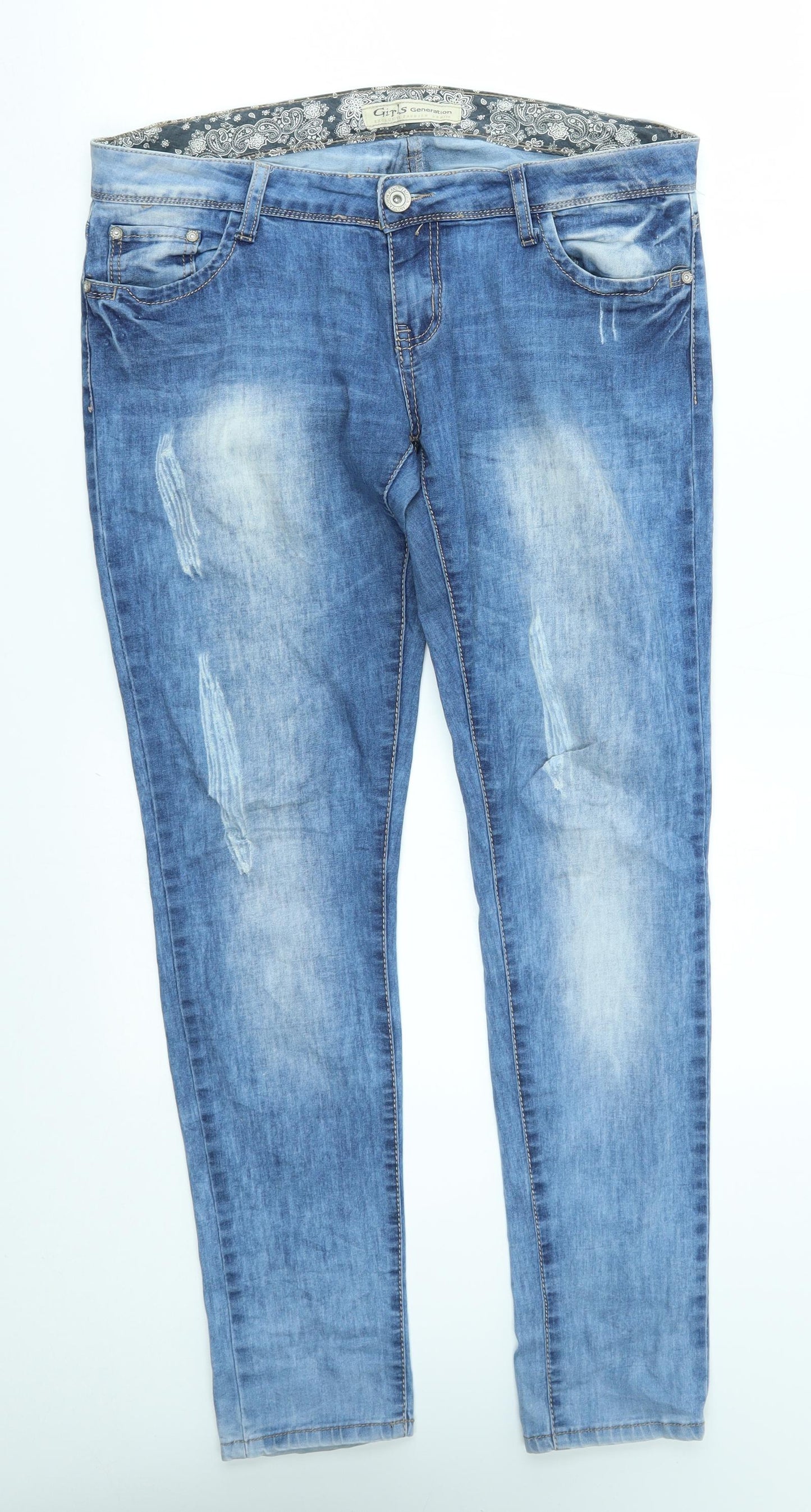 Gilrs Generation Womens Blue   Straight Jeans Size 14 L29 in