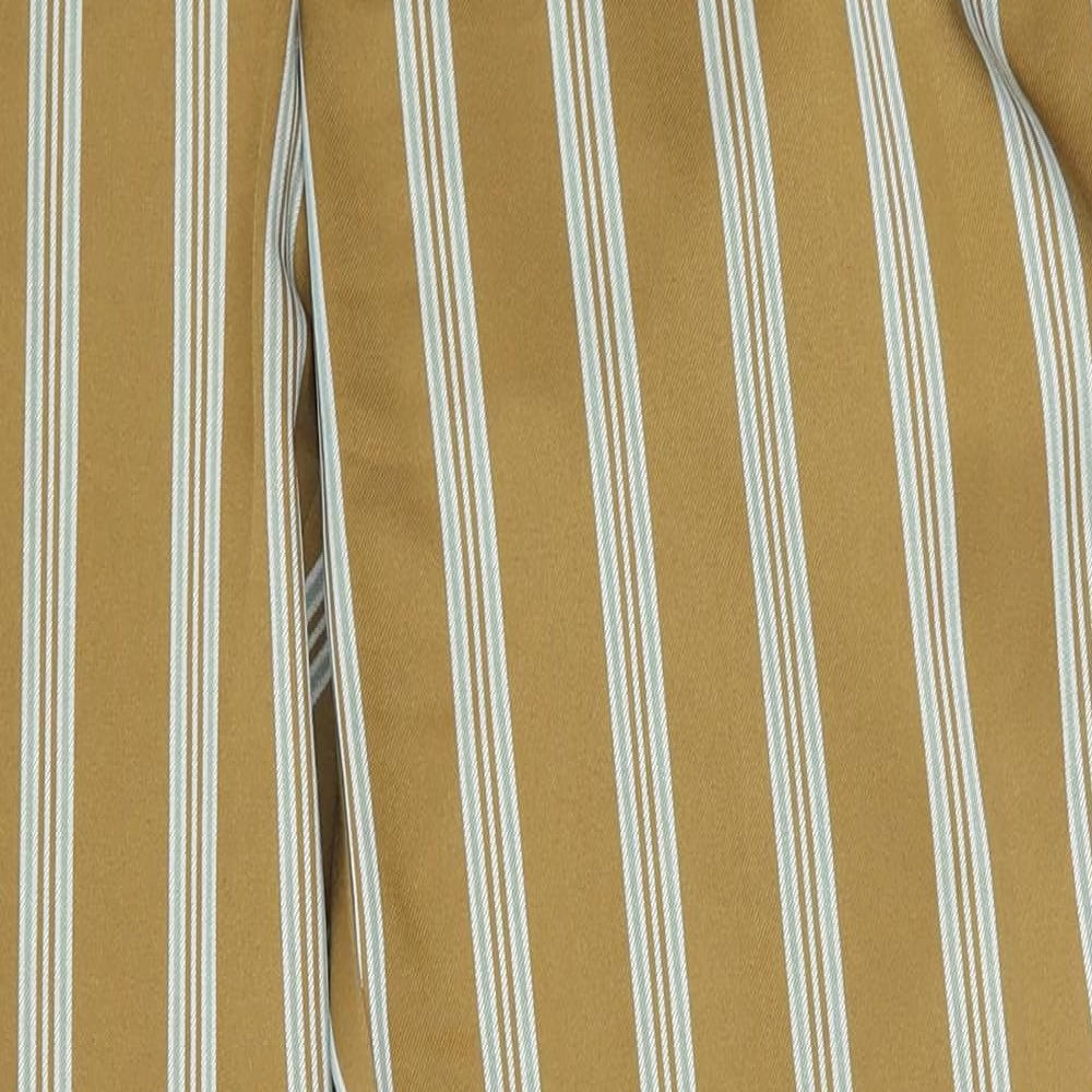 Primark Womens Brown Striped  Trousers  Size 12 L27 in