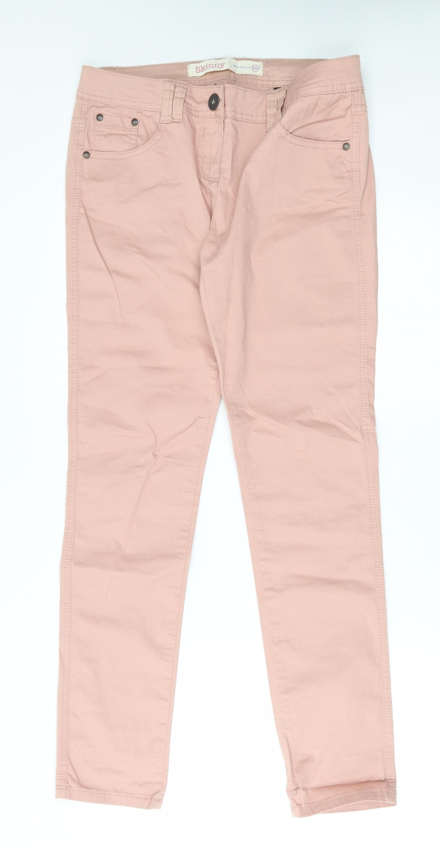 NEXT Womens Pink   Skinny Jeans Size 12 L29 in