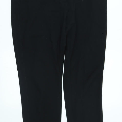 M&S Womens Black   Trousers  Size 12 L27 in