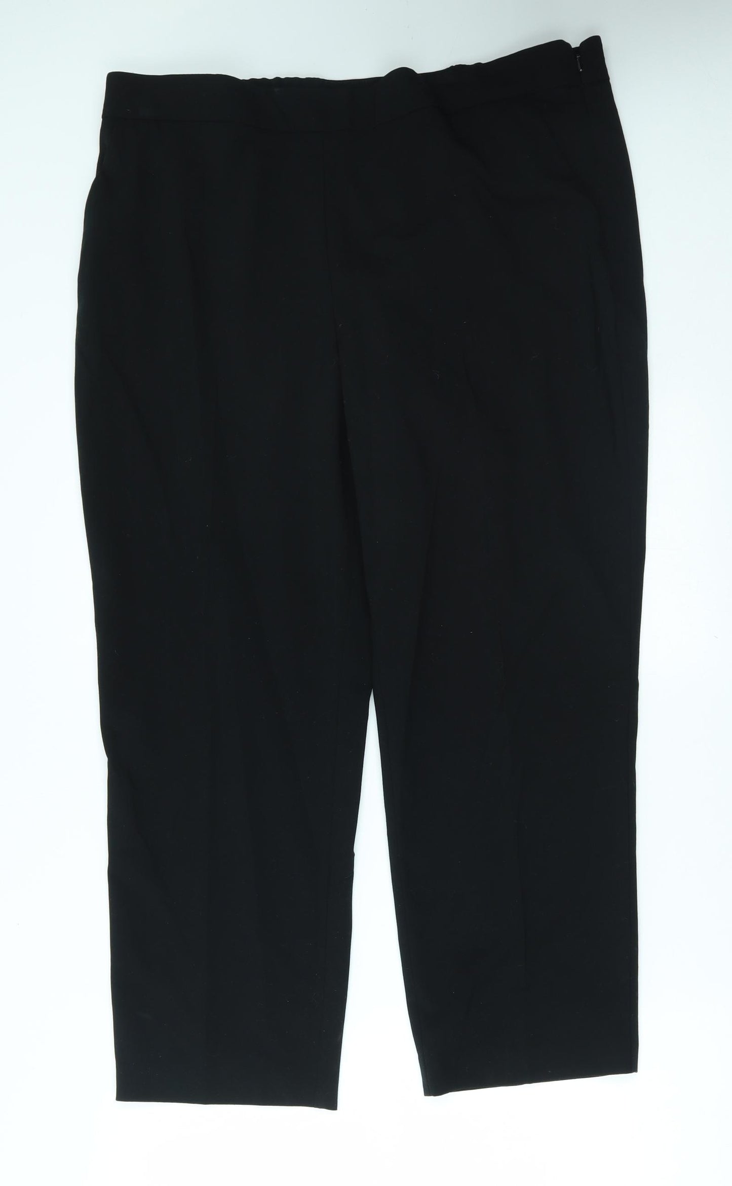 M&S Womens Black   Trousers  Size 18 L25 in