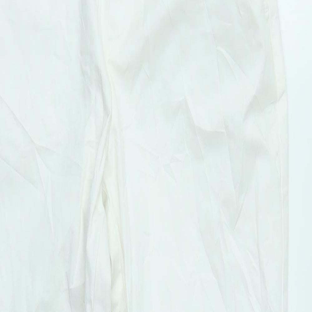 dunnes Womens White   Trousers  Size 8 L25 in