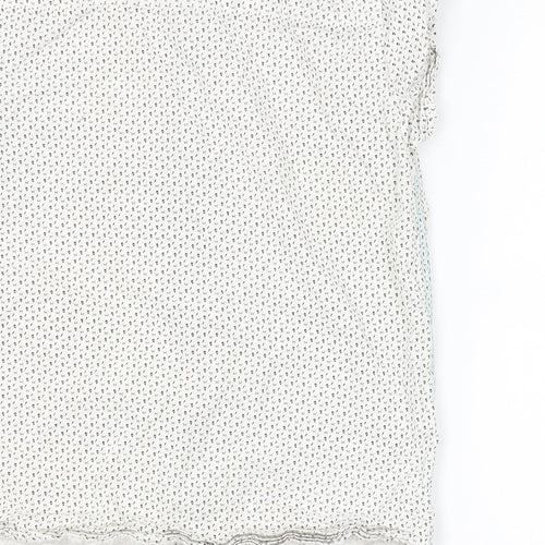 River Island Boys White Geometric  Basic Button-Up Size 12 Years