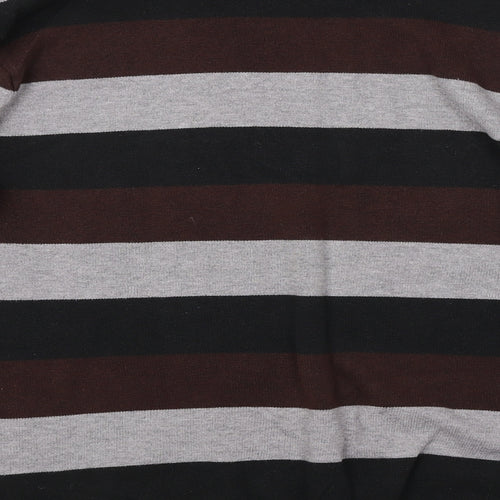 Cedar Wood State Mens Multicoloured Striped  Pullover Jumper Size S