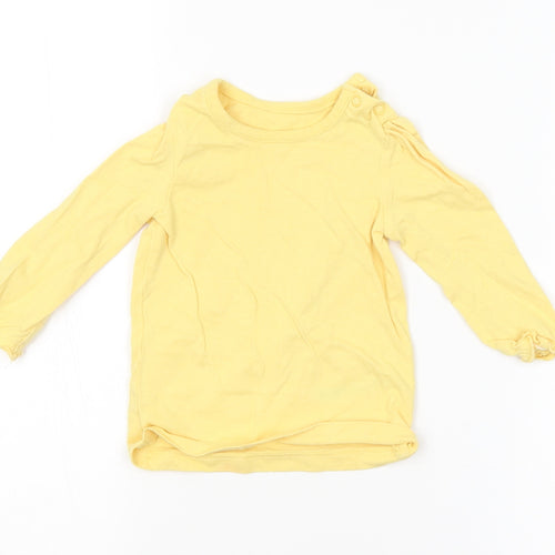 Disney Baby Baby Yellow   Basic T-Shirt Size 6-9 Months
