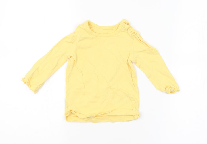 Disney Baby Baby Yellow   Basic T-Shirt Size 6-9 Months