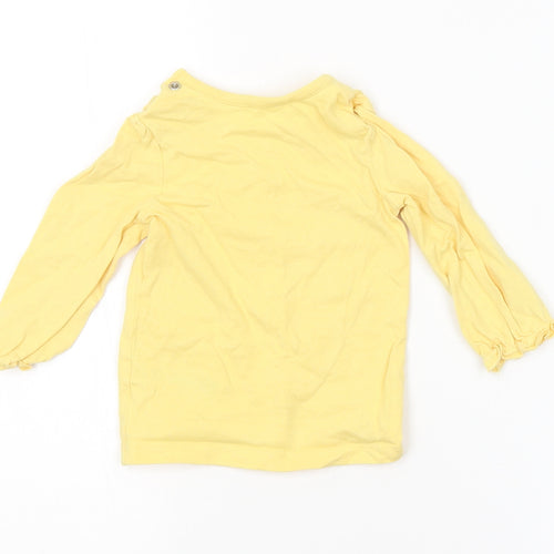 Disney Baby Baby Yellow   Basic T-Shirt Size 6-9 Months