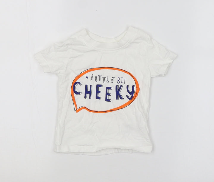 George Baby White   Basic T-Shirt Size 6-9 Months