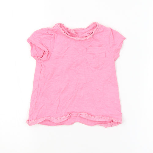 Mini Club Girls Pink   Basic T-Shirt Size 6-9 Months
