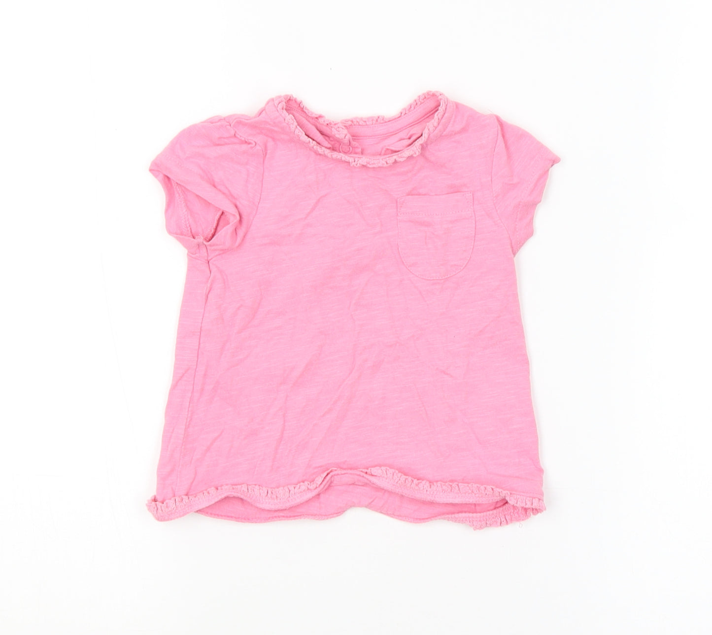 Mini Club Girls Pink   Basic T-Shirt Size 6-9 Months