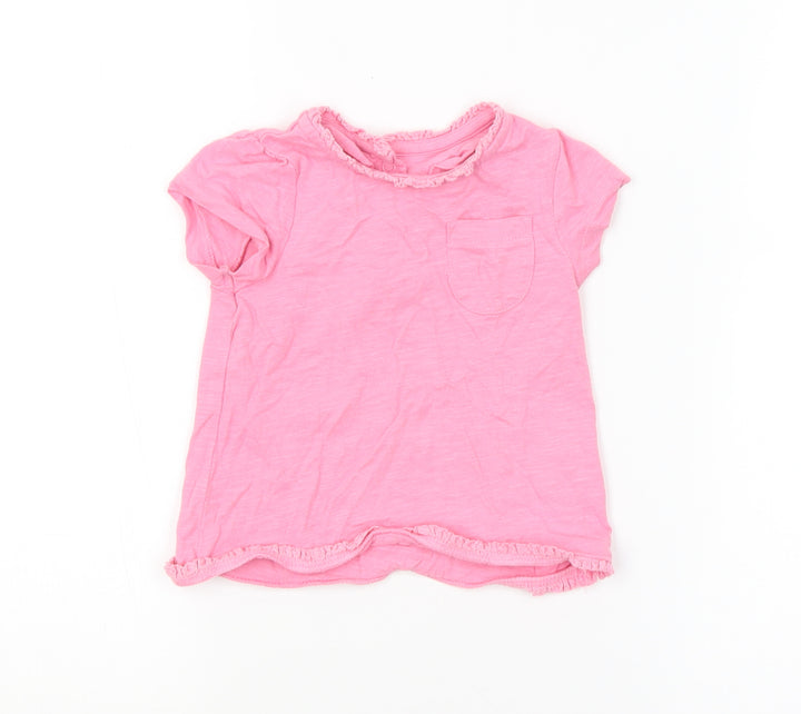 Mini Club Girls Pink   Basic T-Shirt Size 6-9 Months