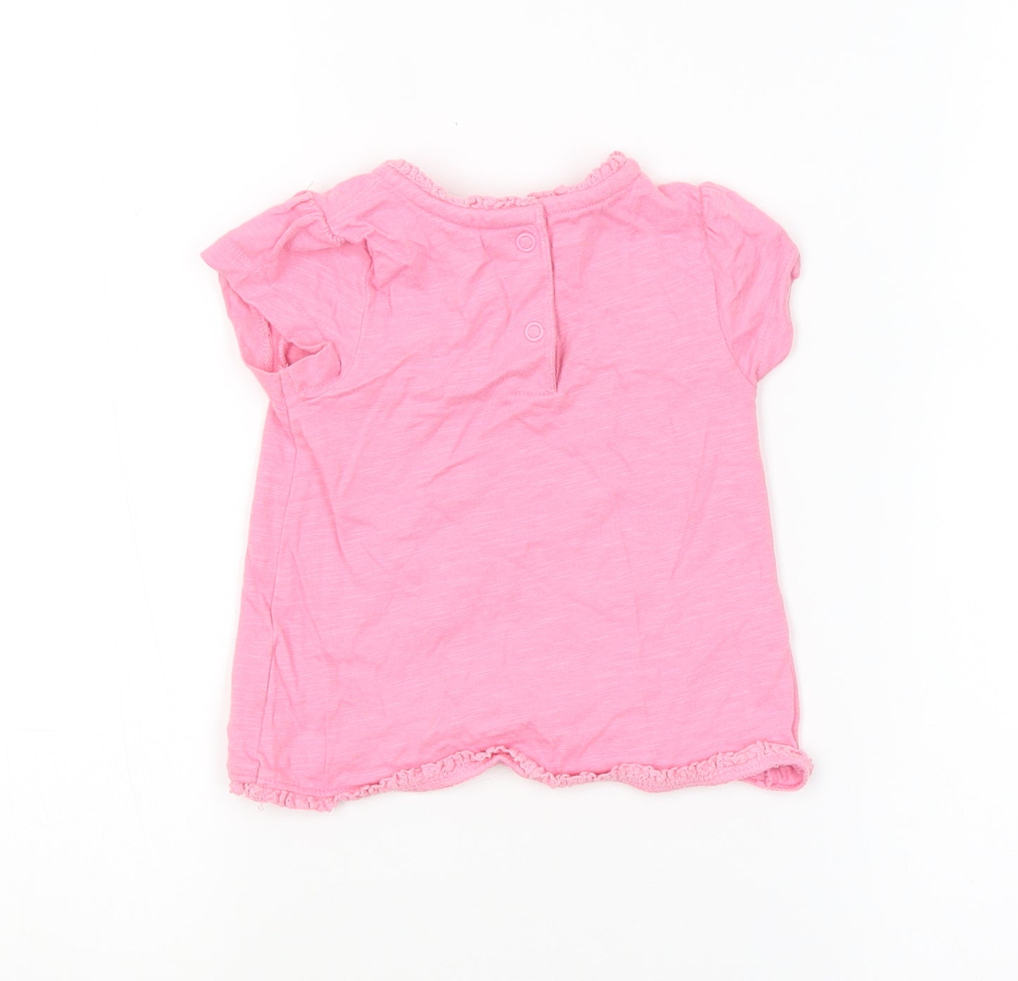 Mini Club Girls Pink   Basic T-Shirt Size 6-9 Months