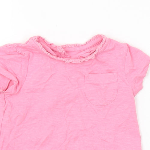 Mini Club Girls Pink   Basic T-Shirt Size 6-9 Months