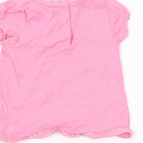 Mini Club Girls Pink   Basic T-Shirt Size 6-9 Months