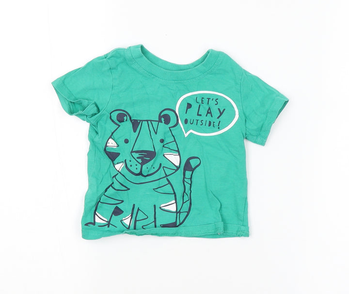 George Baby Green   Basic T-Shirt Size 6-9 Months
