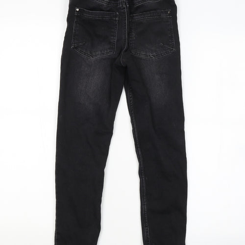 Nutmeg Girls Black   Straight Jeans Size 9-10 Years
