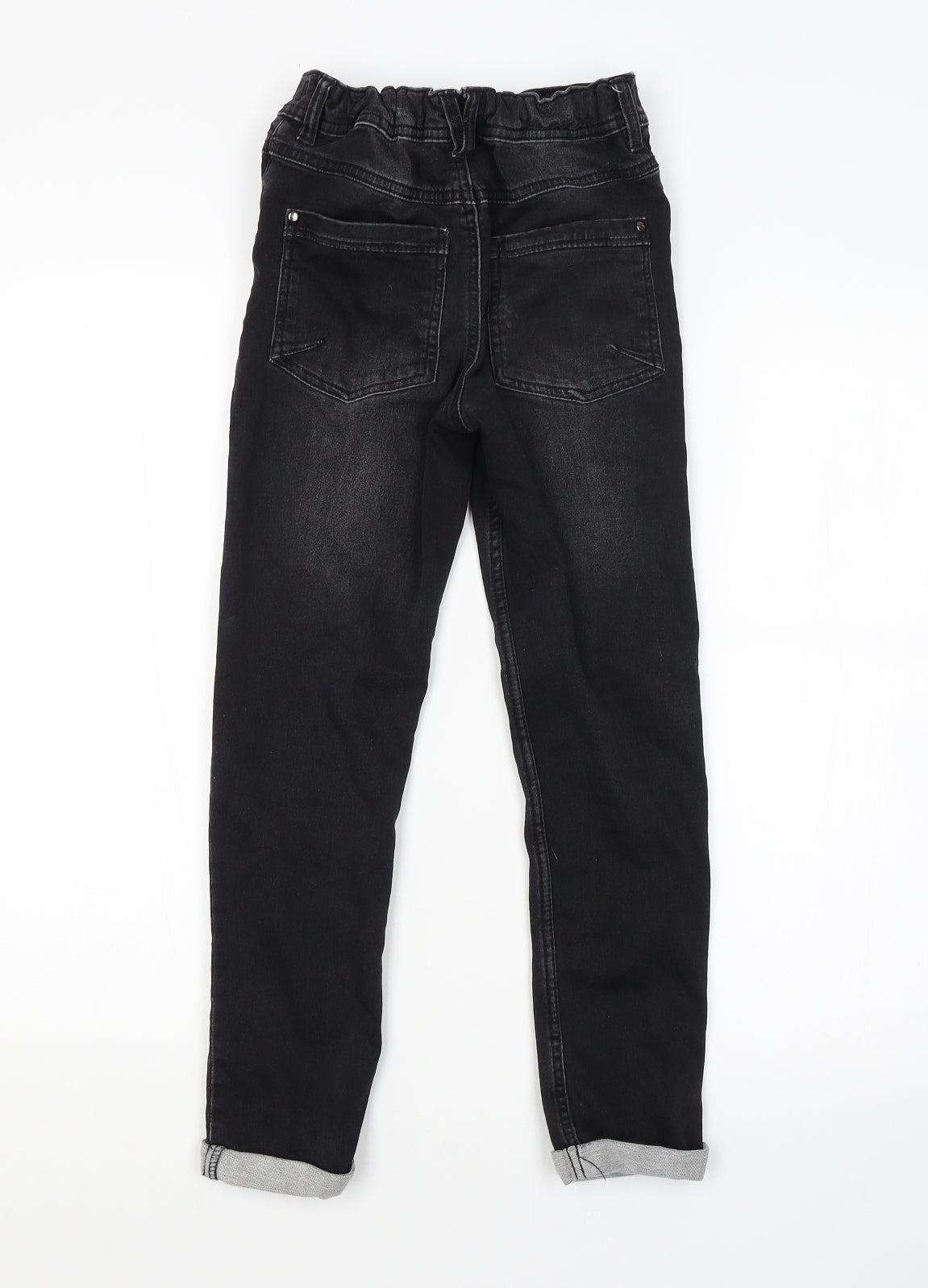 Nutmeg Girls Black   Straight Jeans Size 9-10 Years