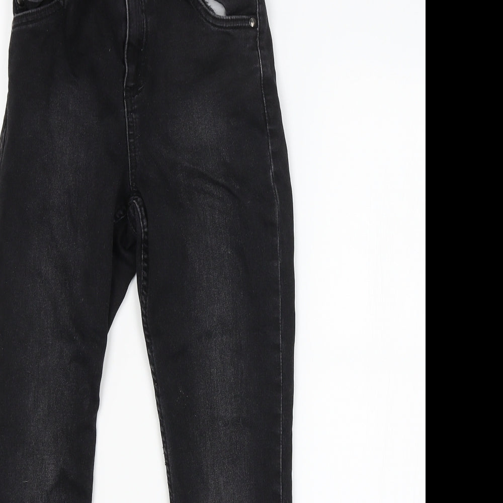 Nutmeg Girls Black   Straight Jeans Size 9-10 Years