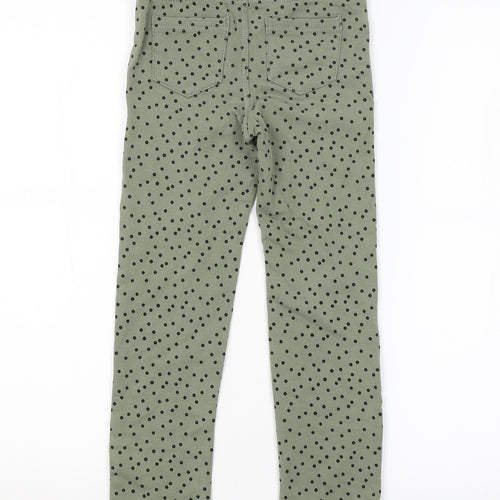 H&M Girls Green Spotted  Jegging Jeans Size 6-7 Years
