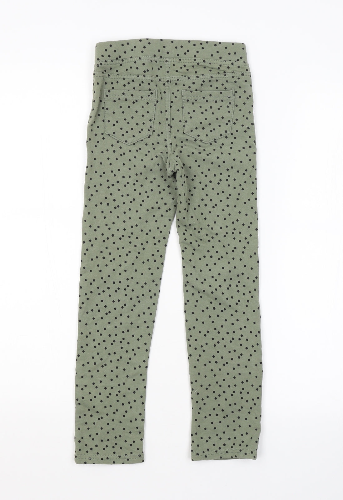 H&M Girls Green Spotted  Jegging Jeans Size 6-7 Years