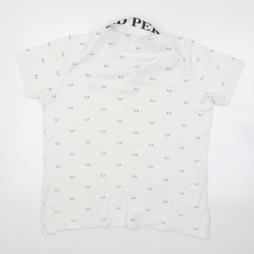Fred Perry Mens White    Polo Size XL