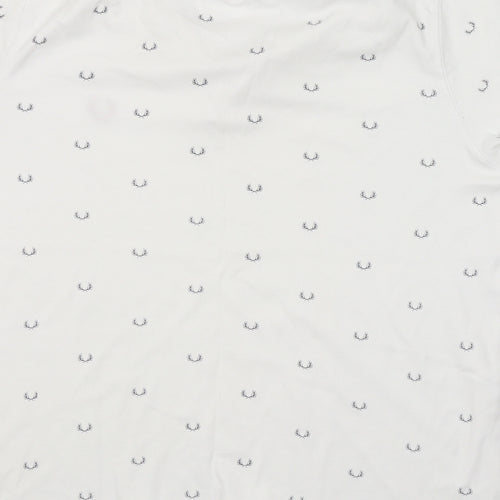 Fred Perry Mens White    Polo Size XL