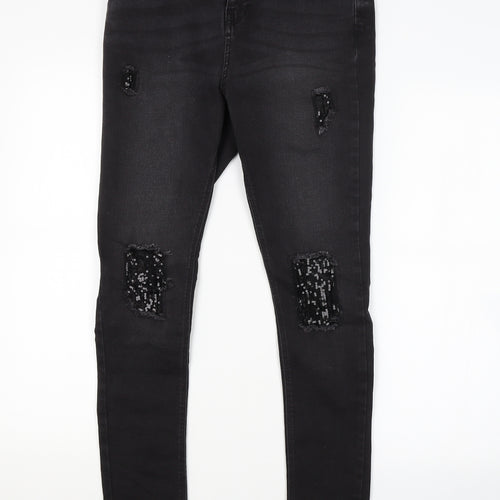 New Look Girls Grey   Skinny Jeans Size 14 Years