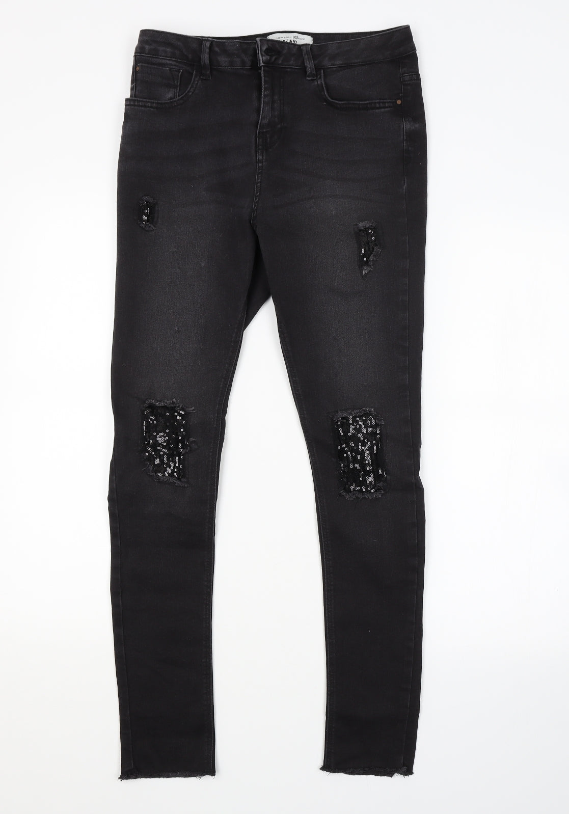 New Look Girls Grey   Skinny Jeans Size 14 Years