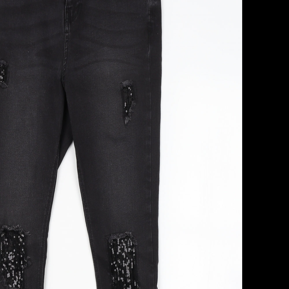 New Look Girls Grey   Skinny Jeans Size 14 Years