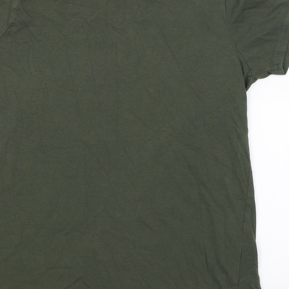 Primark Boys Green   Basic T-Shirt Size 12-13 Years