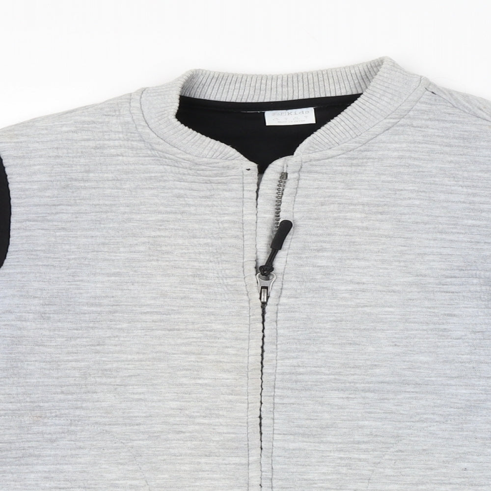 F&F Girls Grey   Full Zip Sweatshirt Size 8-9 Years