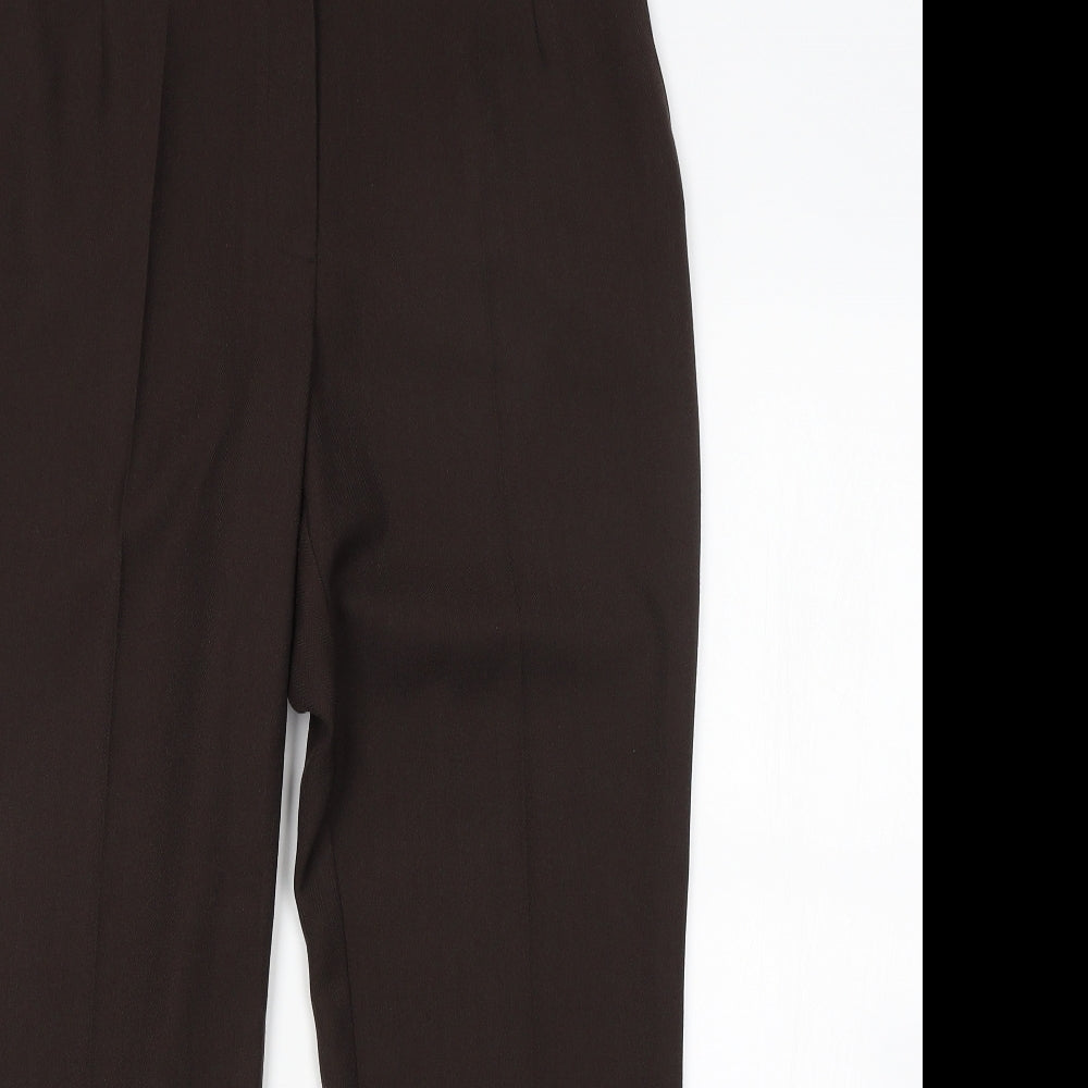 M&S Womens Brown   Trousers  Size 10 L26 in
