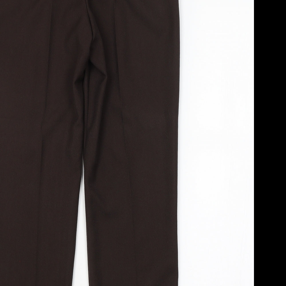 M&S Womens Brown   Trousers  Size 10 L26 in
