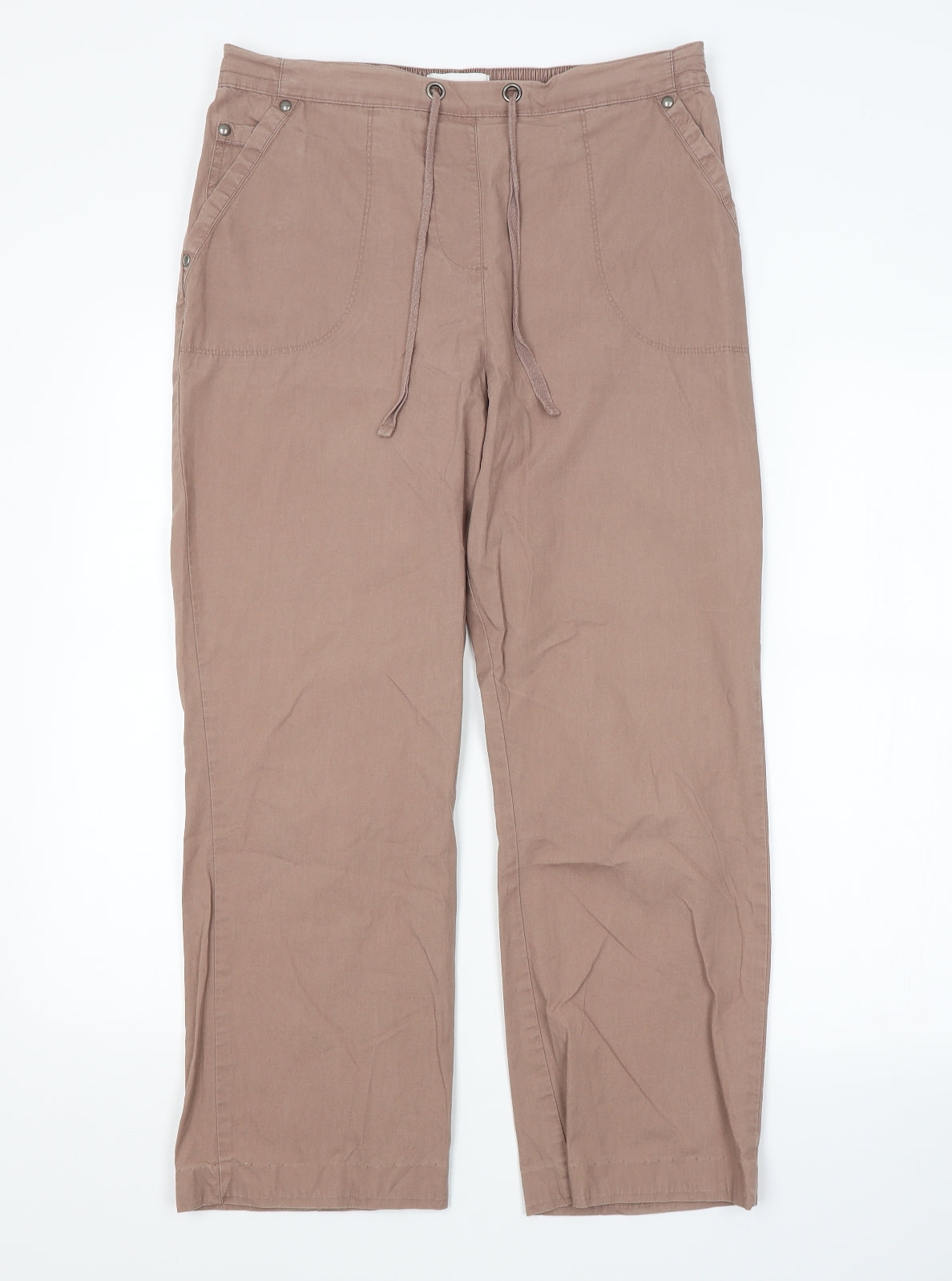 M&S Womens Multicoloured   Trousers  Size 12 L26 in