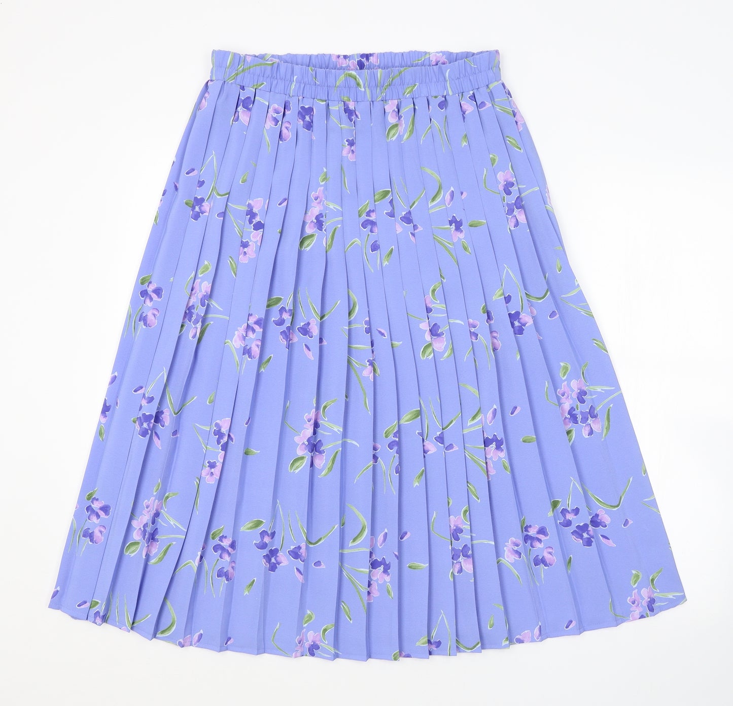 Debenhams Womens Blue Floral  A-Line Skirt Size 10