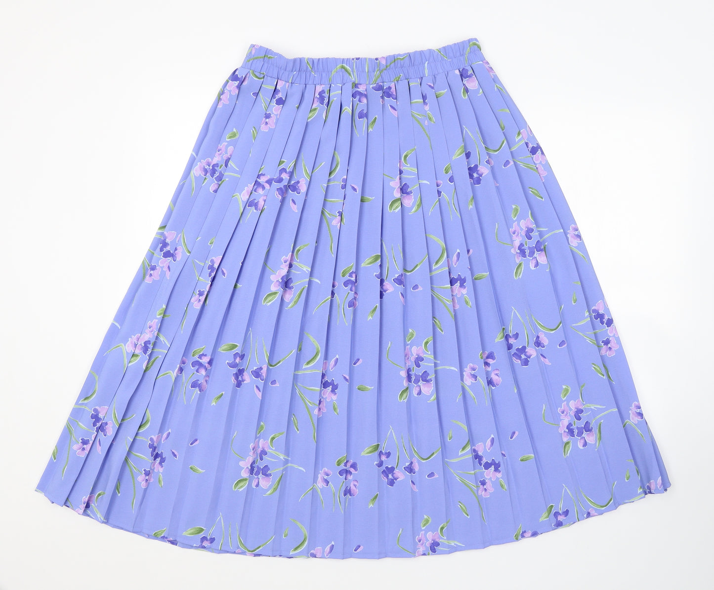 Debenhams Womens Blue Floral  A-Line Skirt Size 10