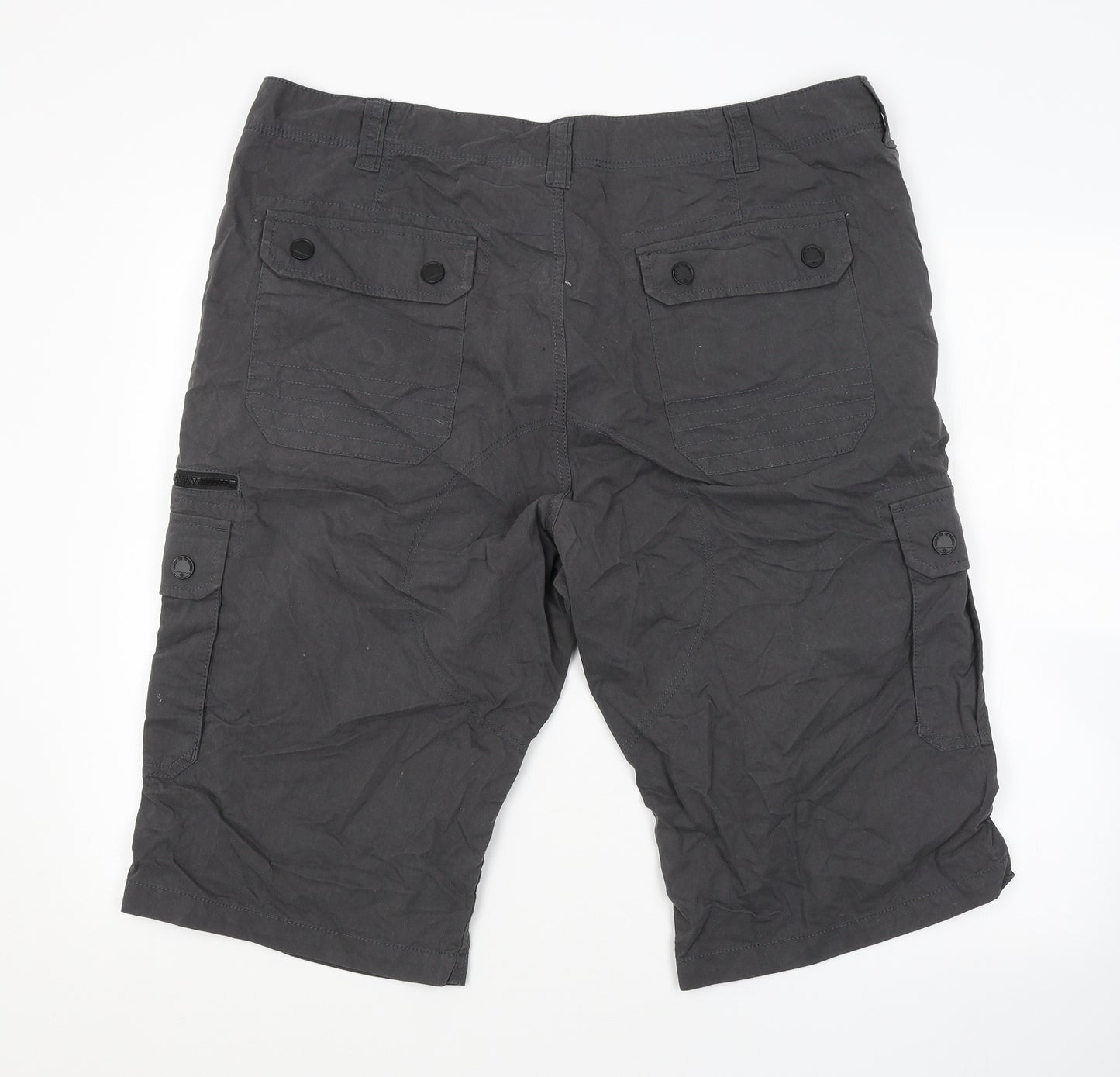 NEXT Mens Grey   Cargo Shorts Size 38 in